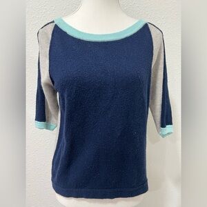 FIELD FLOWER Colorblock Sweater EUC